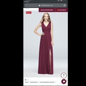 David’s Bridal bridesmaids dress